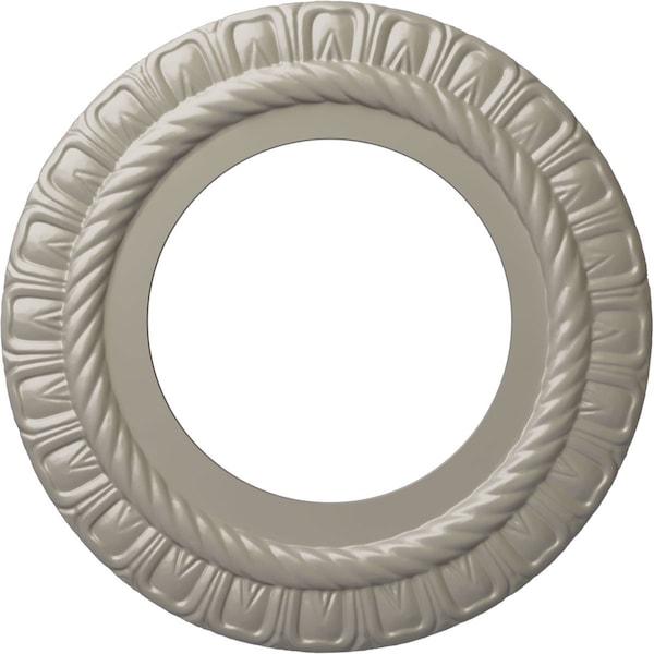 Ekena Millwork Claremont Ceiling Medallion (Fits Canopies up to 7"), 10 5/8"OD x 5 3/4"ID x 1/2"P, Pearl White CM10CLPWS - main